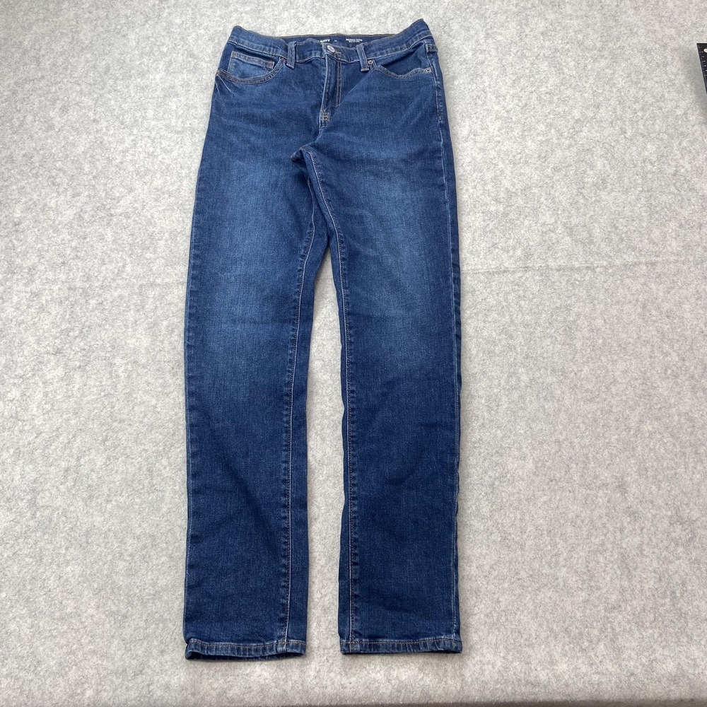 Old Navy Original Taper Jeans Boys 16 (26x29) Blue Built-In Flex Stretch Denim